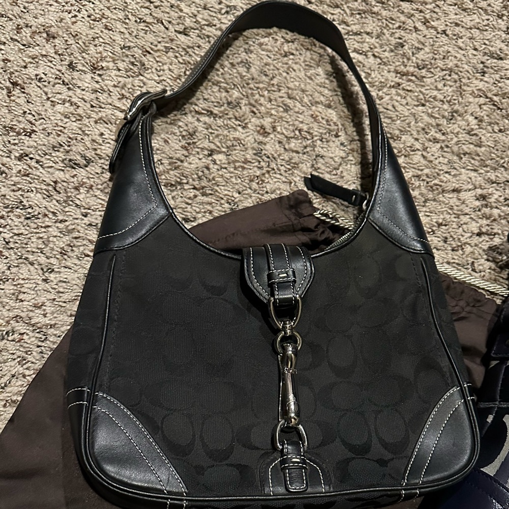 Black coach purse